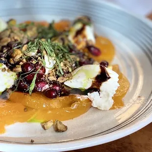 Persimmon (kaki) salad