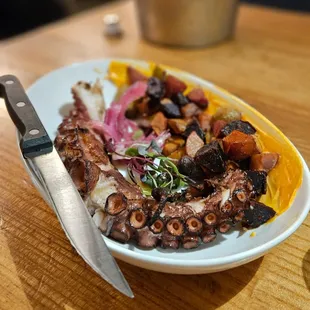 Tako plate - this dish is delicious and perfectly prepared...if octopus is your thing.
