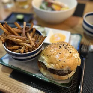 Nami Burger &amp; Shichimi Fries
