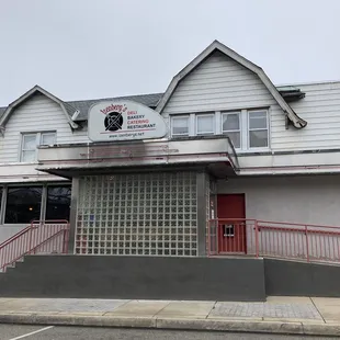 the front of the restaurant