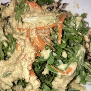 Huge ginger salad