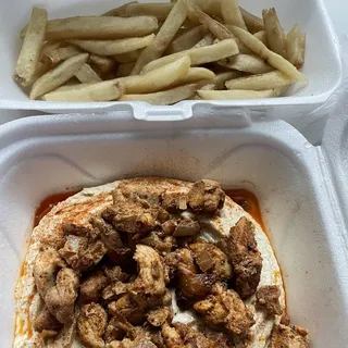 Hummus Chicken shawarma