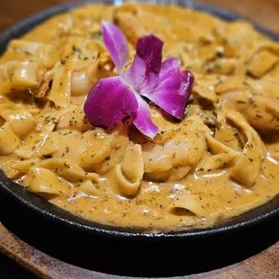 ShrimpMardi Gras Pasta with missing andouille sausage