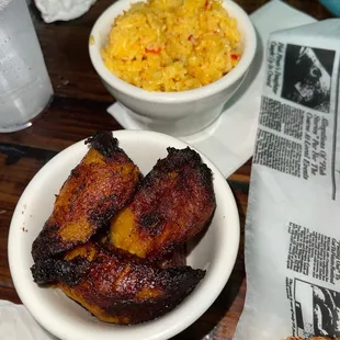 Sweet Plantains &amp; Yellow Rice