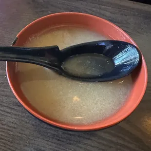 Miso soup on a rare chilly evening