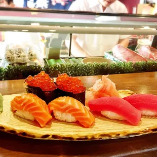 Salmon, Tuna and Ikura