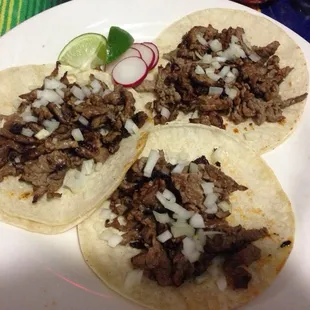 Grill steak taco