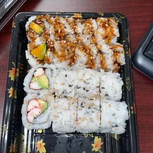 California Roll 8 Pieces Eel Roll Teeny tiny rolls