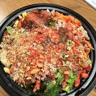 Build Create Your Own(2 Scoops Protein) with ALL the toppings.