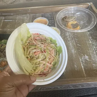 Spicy kani salad more lettuce than 5. Spicy Kani Salad