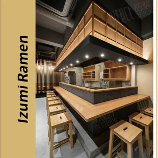 sushi and sashimi, interior