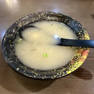 Miso soup.