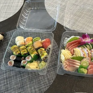 Sushi and sashimi assortment