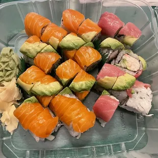 Hawaii and Alaskan rolls