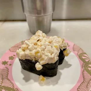 corn nigiri