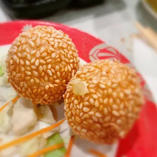 Small red bean sesame balls (3 pcs.)