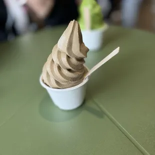 Hojicha soft serve