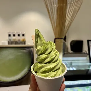 Matcha soft serve