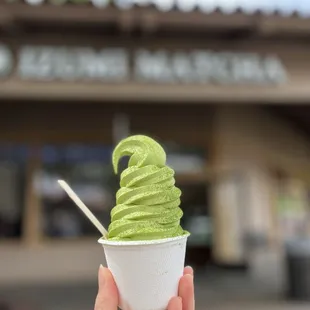 Matcha Soft Serve