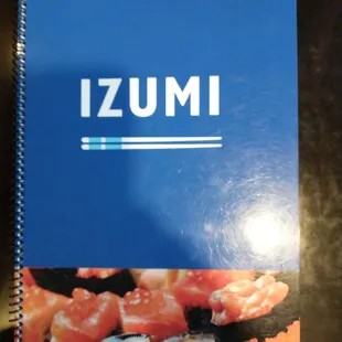 Menu cover