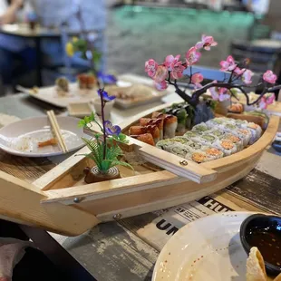sushi and sashimi, food, sashimi, sushi