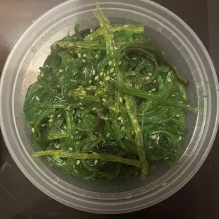 Seaweed salad, quite expensive for $7