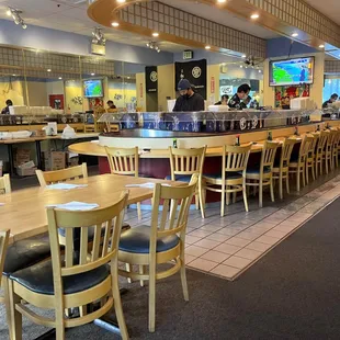 the interior of a restaurant