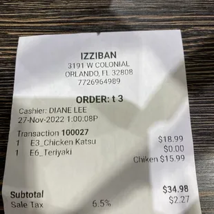 For 2 dishes we spent $37.25 .