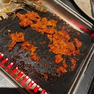 Ketchup flavored spicy pork...these guys killing it with the authentic flavors