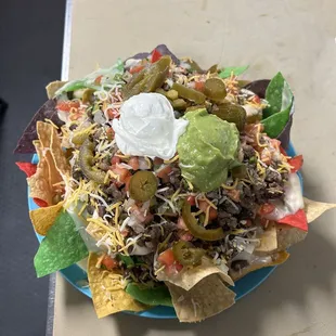 The new nachos ( Asada or Chicken)