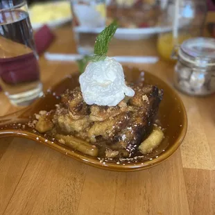 Baked apple pie French toast (daily special)