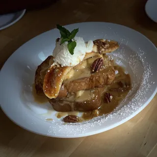 Banana Foster French Toast Breakfast and Lunch
