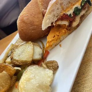 Italian Chicken Cutlet Sandwich Breakfast and Lunch