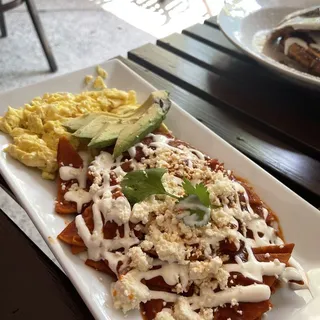 Chilaquiles Rojos Breakfast and Lunch