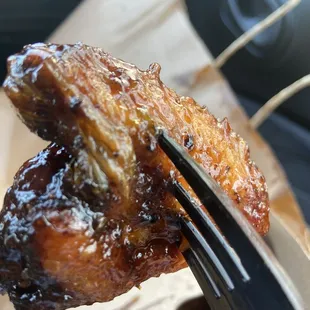 That's not only glaze, it's hairy glaze ewwww