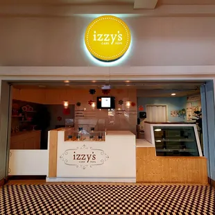 the inside of the store