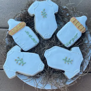 Baby shower cookies