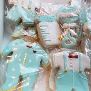 Baby shower cookies
