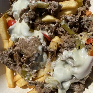 Cheesesteak fries