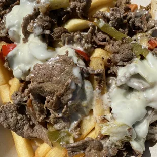 Cheesesteak fries