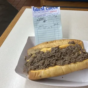 The cheesesteak hoagie