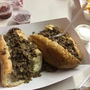 Cheesesteak with extra meat