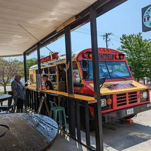 a colorful food truck
