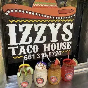 tacos, drink