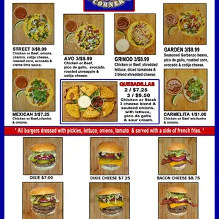 J.A.C.'S Corner MENU #1 3798 Cypress Gardens Rd.- Winter Haven, FL