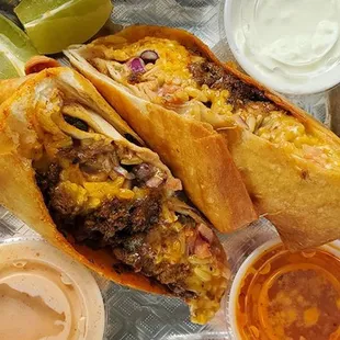 Chimichangas ~ deep fried to a golden crispy perfection!!! Delicious!!!