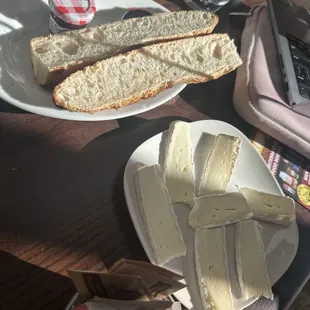 Le Saint Germain with side of Brie (extra croissant not pictured)