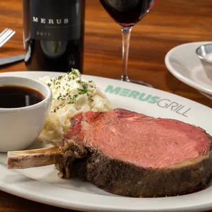 Bone-In Prime Rib with Pommes Puree