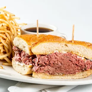 a sandwich and french fries