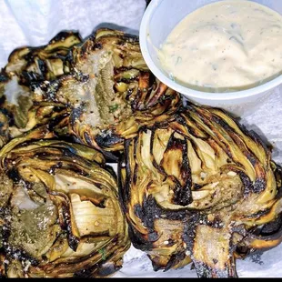 Fire - Grilled Artichokes